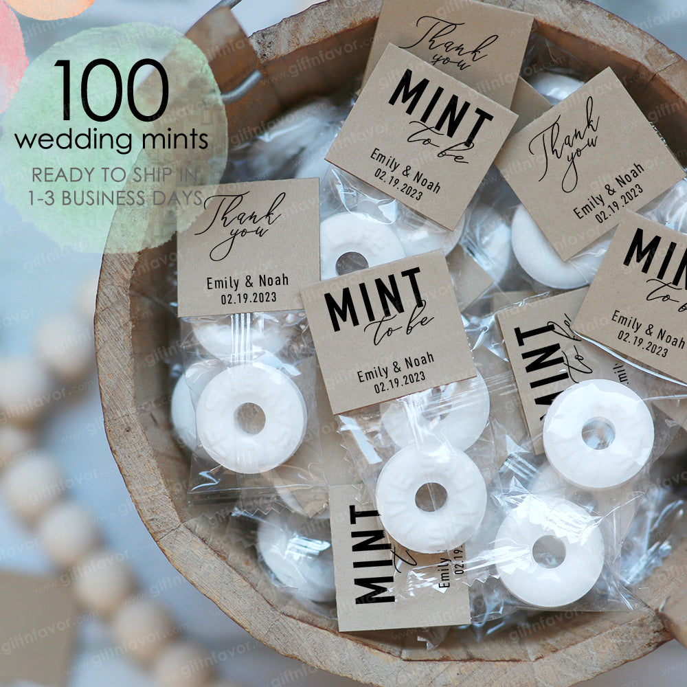 Mint To Be Wedding Mints