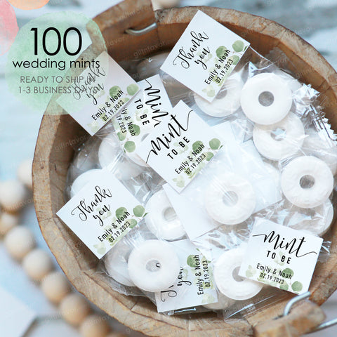 Greenery Wedding Mints
