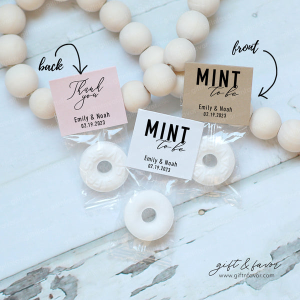 Mint To Be Wedding Mints